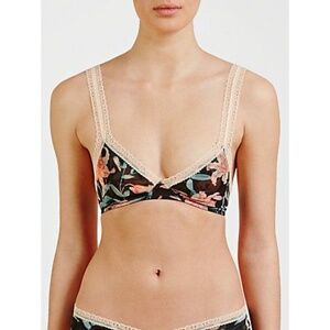 Calvin Klein Floral Triangle Bra Size Large NWT